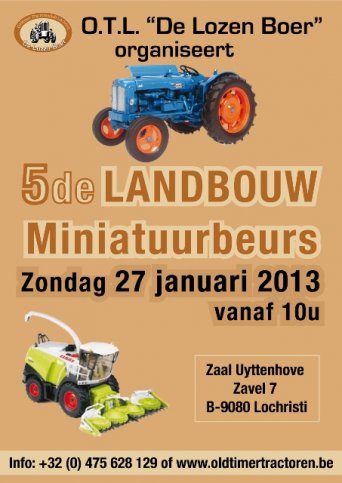 Landbouw miniatuurbeurs van O.T.L