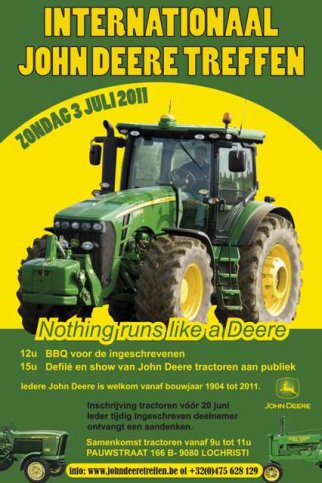 Zondag 3 juli 2011  John deere treffen